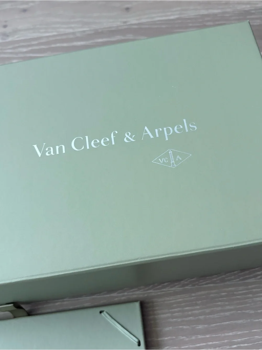 Van Cleef & Arpels Sage Green Large Jewelry Presentation Gift Box